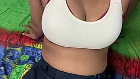 fucked my step sis pretending she's girlfriend squirt