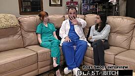 my gloved hands tease ditria rose's pierced nipples before creampie pov pounding