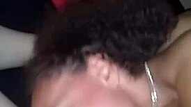 A horny couple watches as a dominant redhead milf gets her pussy pounded doggystyle by monster black cock.