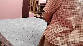 Desi virgin teen student loses it to big cock doggy style