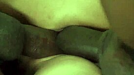 Dogfart Blonde Gets Horny Pussy Double Stuffed by Big Black Cocks