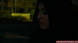 arab street pickup turns amateur public sex for cash