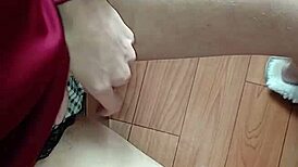 POV: My Classmate and I Jerk Off Under the Desk in Class, Cumming Together