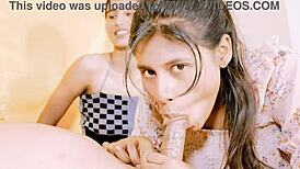 Uttaran20's wild ffm threesome with deepthroat anal fisting squirting and tight pussy action