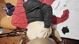 peruvian hottie shakes ass before hotel anal pounding