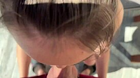 he's got my mouth pinned down, punishing it deep with his huge load