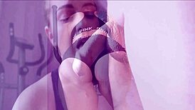 Fucking cute big ass brunette deepthroat rough in garage during workout