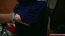 arab street pickup turns amateur public sex for cash