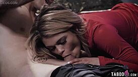 Distant Cheating Petite Blonde Teen Girlfriend Destiny Cruz Hides Affair with Hard Fuck