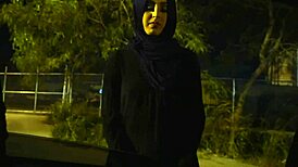 arab street pickup turns amateur public sex for cash