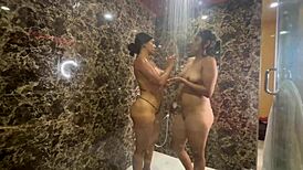 narrative of STEP-COUSINS rubbing WET PUSSY on PUSSY for Christmas SQUIRT fun