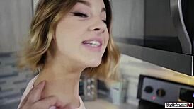i can't resist evelin stone's deepthroat in kitchen before she takes my doggystyle pounding