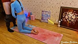 hey i finally fucked my yoga addicted girl next door after her tight workout session