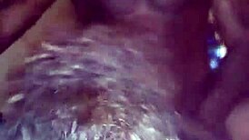 A horny couple watches as a dominant redhead milf gets her pussy pounded doggystyle by monster black cock.