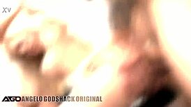Skinny Dulce Maylene's first double penetration gapes ass pussy creampie