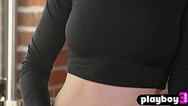 skye blue!! rip clothes n pose those perfect secretary tits naked