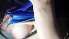 brunette latina's tight ass and big tits bounce before soccer with hot moans!