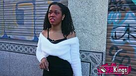 Big Ass Ebony Goddess Zoe Bombon Bent Over for Rough Interracial Doggystyle After Breakup