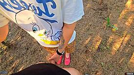 stepmom spots stepson stroking, eases his urgent release with care