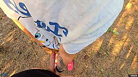 stepmom spots stepson stroking, eases his urgent release with care