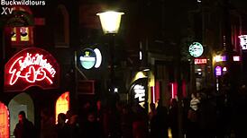 WOW! REDLIGHT DISTRICT OUDEZIJDS ACHTERBURGWAL LIGHTS UP AMSTERDAM'S DUTCH TOURIST SPOT!