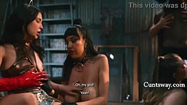 Serene Siren Licks And Scissors In Lesbian Gangbang