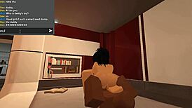havin fun poundin cumdump slut with bbc on roblox condo server