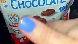 hot lil arab stepsis does craziest food masturbation in la?? kinky fetish freakout