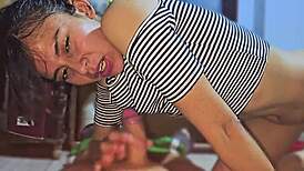 Peruvian stepsis wet pussy fucked missionary by horny stepbro quickie