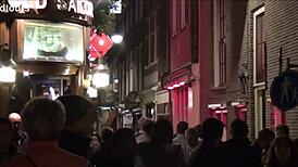WOW! REDLIGHT DISTRICT OUDEZIJDS ACHTERBURGWAL LIGHTS UP AMSTERDAM'S DUTCH TOURIST SPOT!