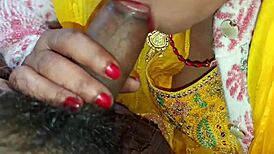 Desi maid wife blows me with dirty Hindi talk