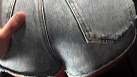 Her big ass heats up from candle then explodes in pussy licking orgasm