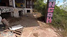 Amateur Latina Sheila Ortega Sucks and Fucks Hard in Abandoned Outdoor House