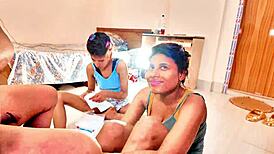 Uttaran20's Intense FFM Threesome Pounds Her to Explosive Cum