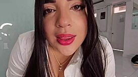 Loud Farts Blast Slave's Face In BDSM Secretary Humiliation