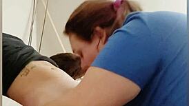 halloween milf bbw gets face fucked deepthroat gagging and swallows every drop