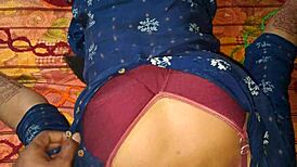 Husband Pounds Desi Bride's Shaved Pussy on Wedding Night Hard