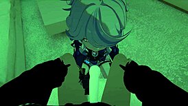 damn, yukoshvr's kafka and furina switch riding goth boy's cock