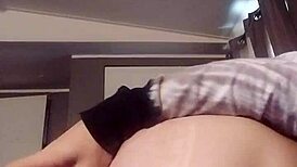 she settles in for a steamy solo session buzzing her clit with a powerful vibrator until orgasm hits