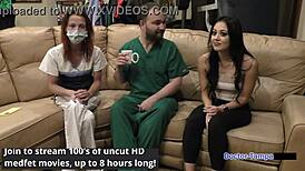 Dr Tampa turns blaire celeste into gaping nurse guinea pig