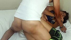 Stepmom's Guilty Passion Ignites with Stepson in Bed