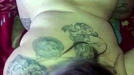 from her eager mouth straight to tight latina pussy bent over black cock