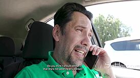 private investigator bends over cheating ginger wife for anal pounding before husband arrives home