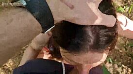 my quadro gf ran off to forest i foundr an fucked her mouth deep pov