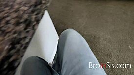 girl with freckles, you tease step bro with nudes but now he fucks your petite pussy hard