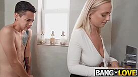 blonde stepmom elana's amazing milf tits and pussy demand hard pounding