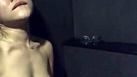 Ever seen an Asian slut wife ram dildo and vibrator in gym shower?