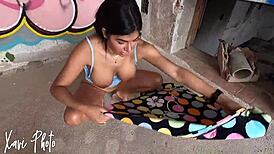 Amateur Latina Sheila Ortega Sucks and Fucks Hard in Abandoned Outdoor House