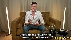 tommy kicks off with ffm 3some titty fuck on giant hooters in kitchen hd!