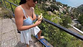 Amateur Latina Sheila Ortega Sucks and Fucks Hard in Abandoned Outdoor House